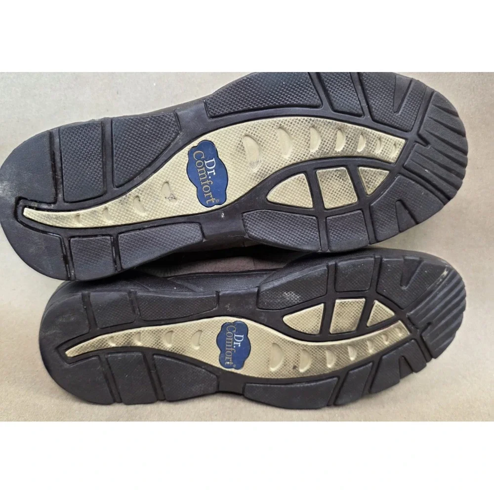 Dr. Comfort Justin (Sz 10 W) (5520) Men's Chestnut Leather Diabetic Shoe Wide